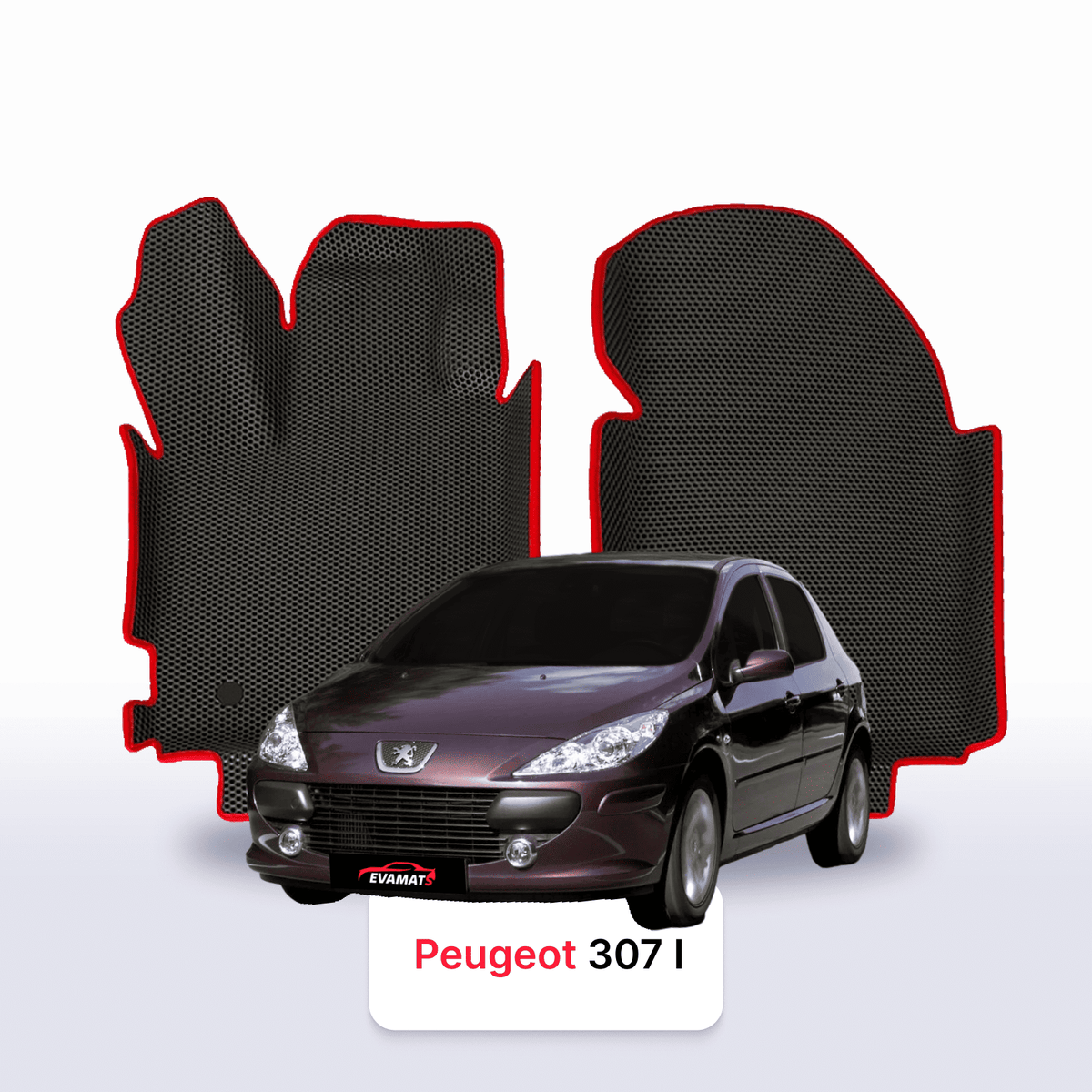 Tapis 3D EVA pour Peugeot 307(MT) 1 gén 2001-2008 BERLINE À HAYON 5 PORTES