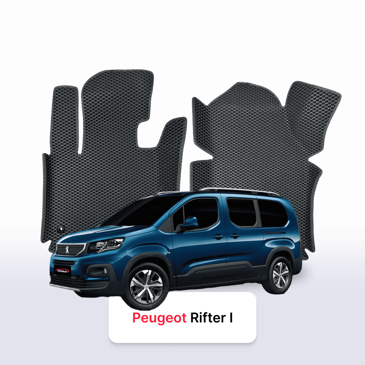 Tapis 3D EVA pour Peugeot Rifter(MT) 1 gén 2018-2028 MONOSPACE LONG