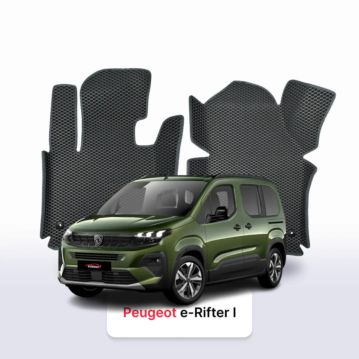 Tapis 3D EVA pour Peugeot e-Rifter 1 gén 2018-2026 MONOSPACE