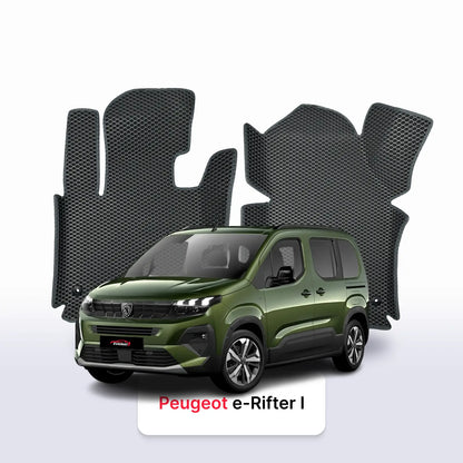 Tapis 3D EVA pour Peugeot e-Rifter 1 gén 2018-2026 MONOSPACE