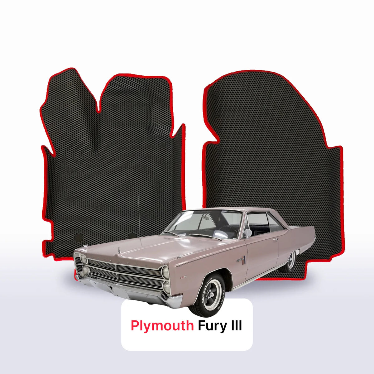Tapis 3D EVA pour Plymouth Fury 3 gén 1967-1968 SPORT COUPÉ