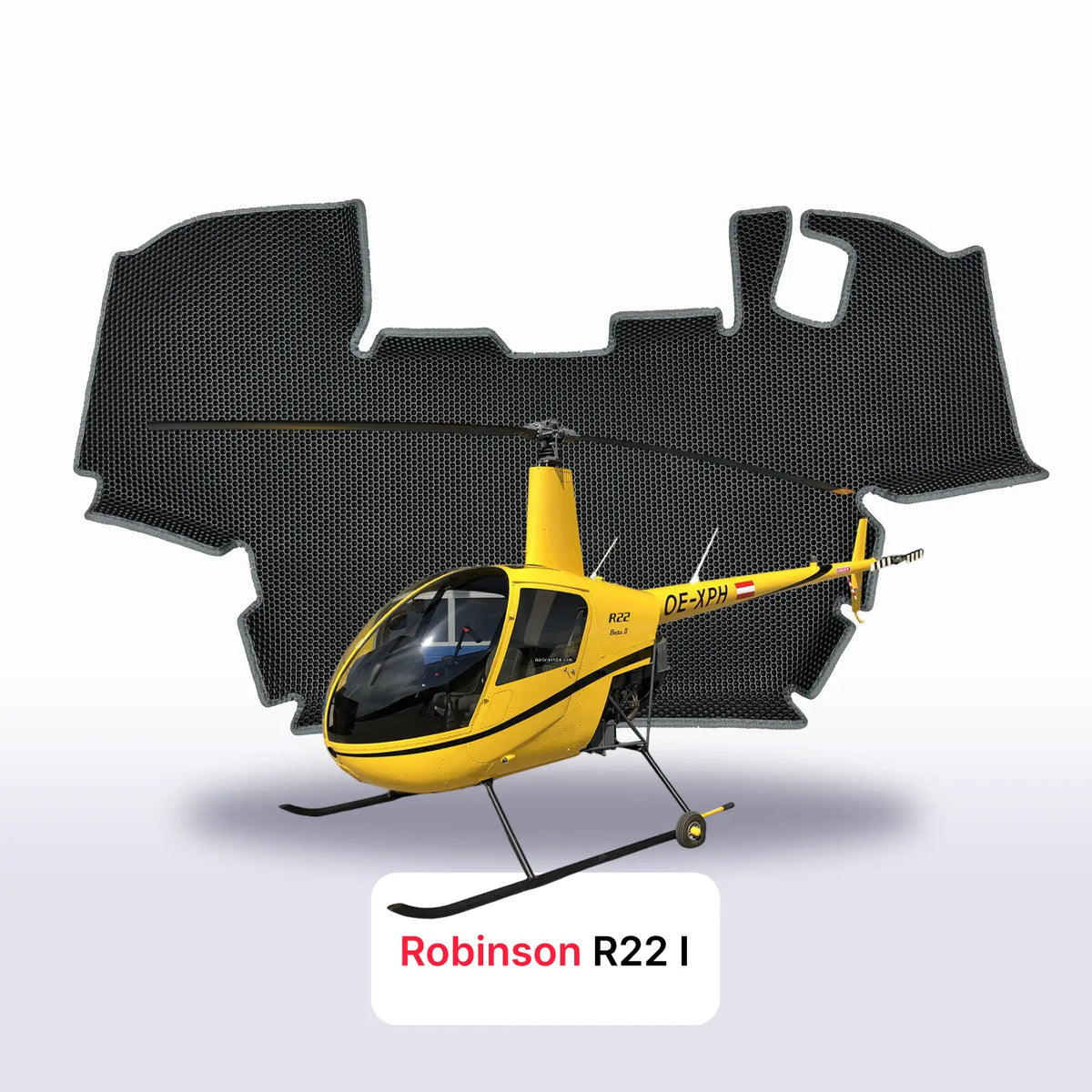 Tapis 3D EVA pour Robinson R22 1 gén 1979-2028 HÉLICOPTÈRE