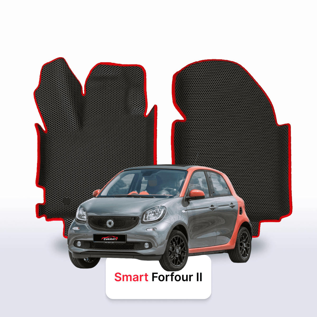 Tapis 3D EVA pour Smart Forfour W453 2 gén 2014-2023 BERLINE À HAYON 5 PORTES