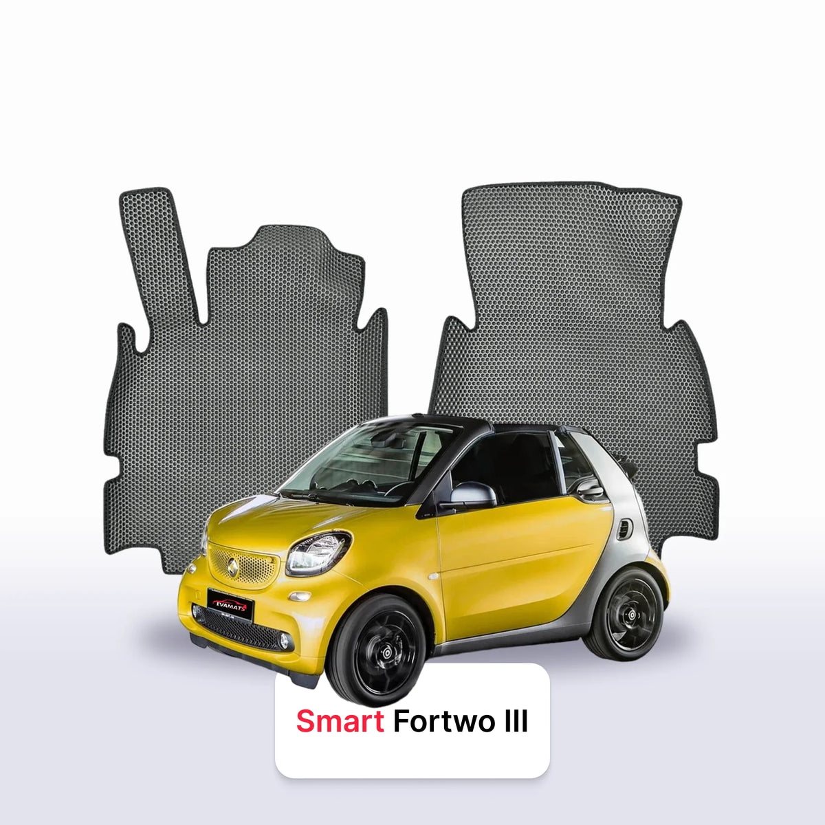 Tapis 3D EVA pour Smart Fortwo 3 gén 2014-2024 CABRIOLET
