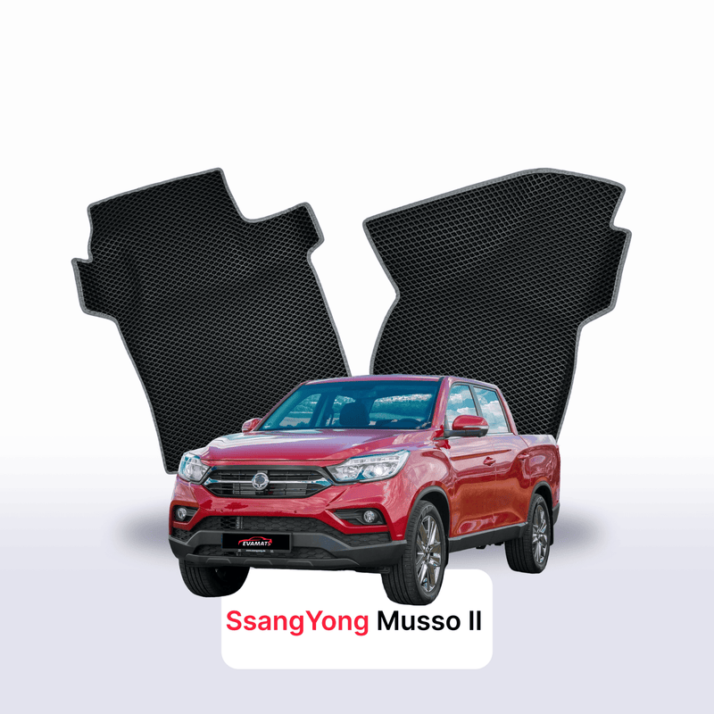 Tapis 3D EVA pour SsangYong Musso 2 gén 2018-2028 PICK-UP DOUBLE CABINE