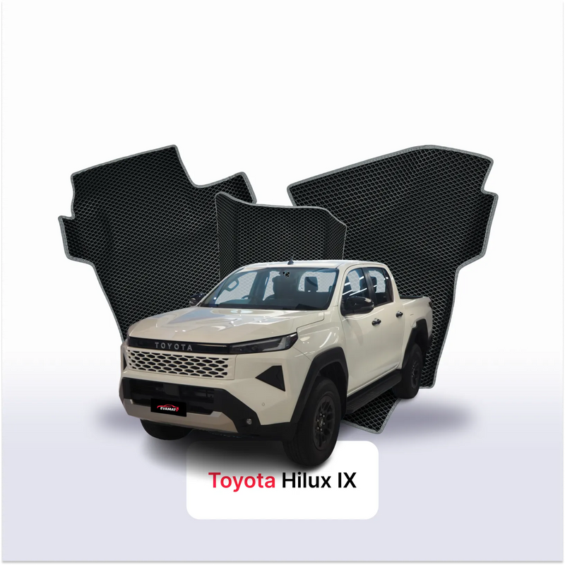 Tapis 3D EVA pour Toyota Hilux IX gén 2026-2030 PICK-UP DOUBLE CABINE