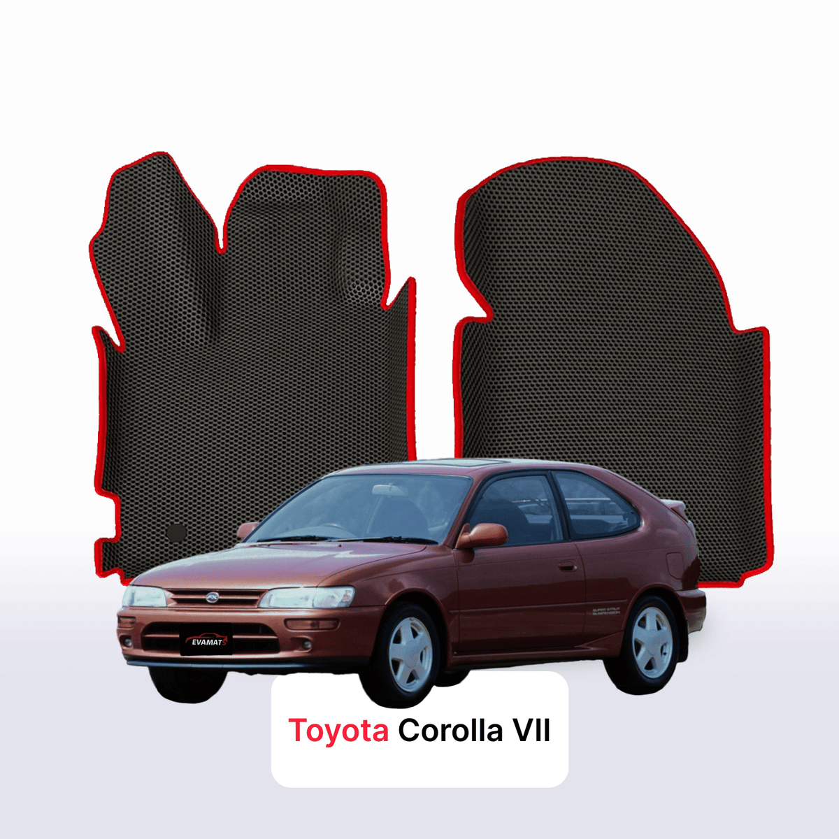 Tapis 3D EVA pour Toyota Corolla 7 gén 1992-1997 BERLINE À HAYON 3 PORTES