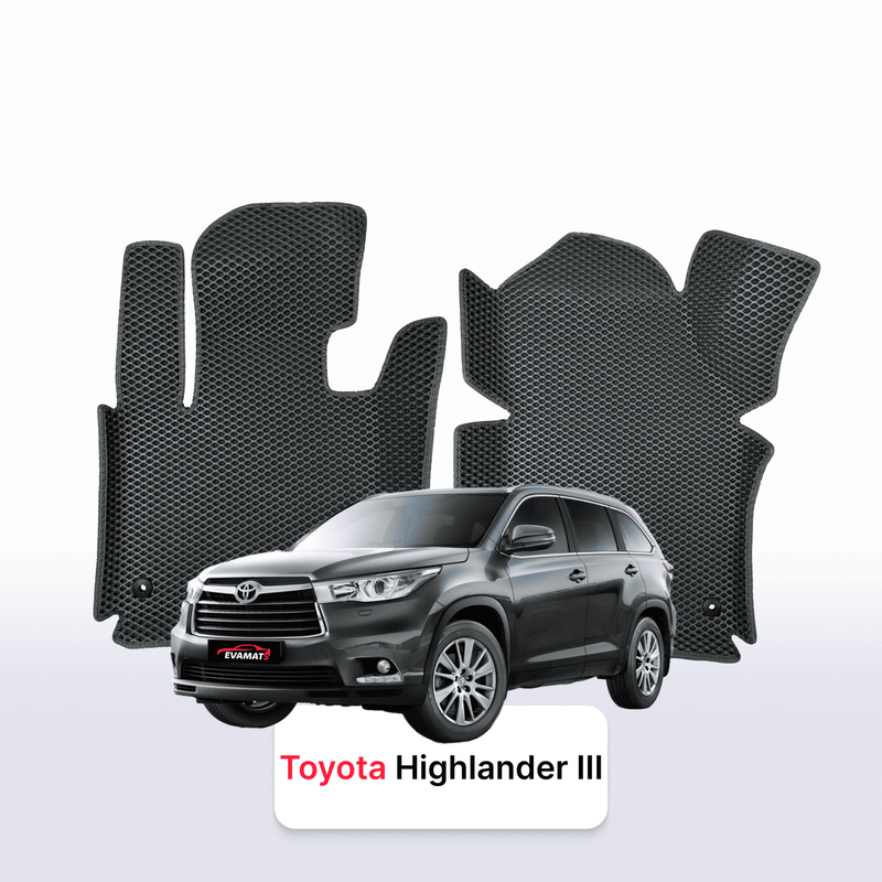 Tapis 3D EVA pour Toyota Highlander 3 gén 2013-2019 SUV 5 PORTES