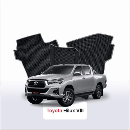 Tapis 3D EVA pour Toyota Hilux 8 gén 2015-2026 PICK-UP DOUBLE CABINE