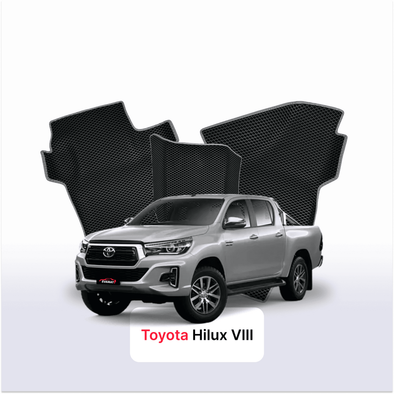 Tapis 3D EVA pour Toyota Hilux 8 gén 2015-2026 PICK-UP DOUBLE CABINE