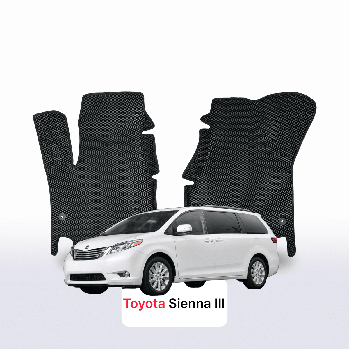Tapis 3D EVA pour Toyota Sienna 3 gén 2010-2020 MONOSPACE