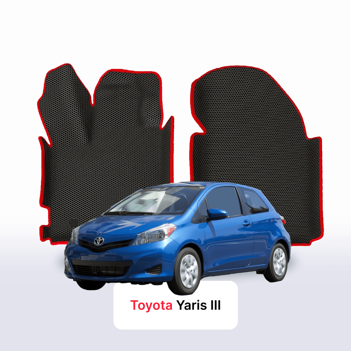 Tapis 3D EVA pour Toyota Yaris 3 gén 2010-2020 BERLINE À HAYON 3 PORTES