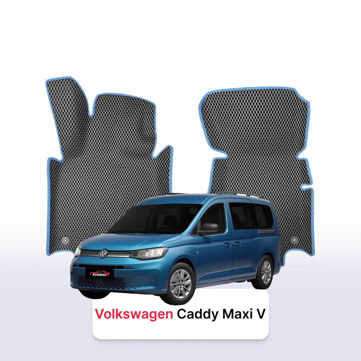Tapis 3D EVA pour Volkswagen Caddy Maxi V gén 2020-2028 MONOSPACE 7 PLACES