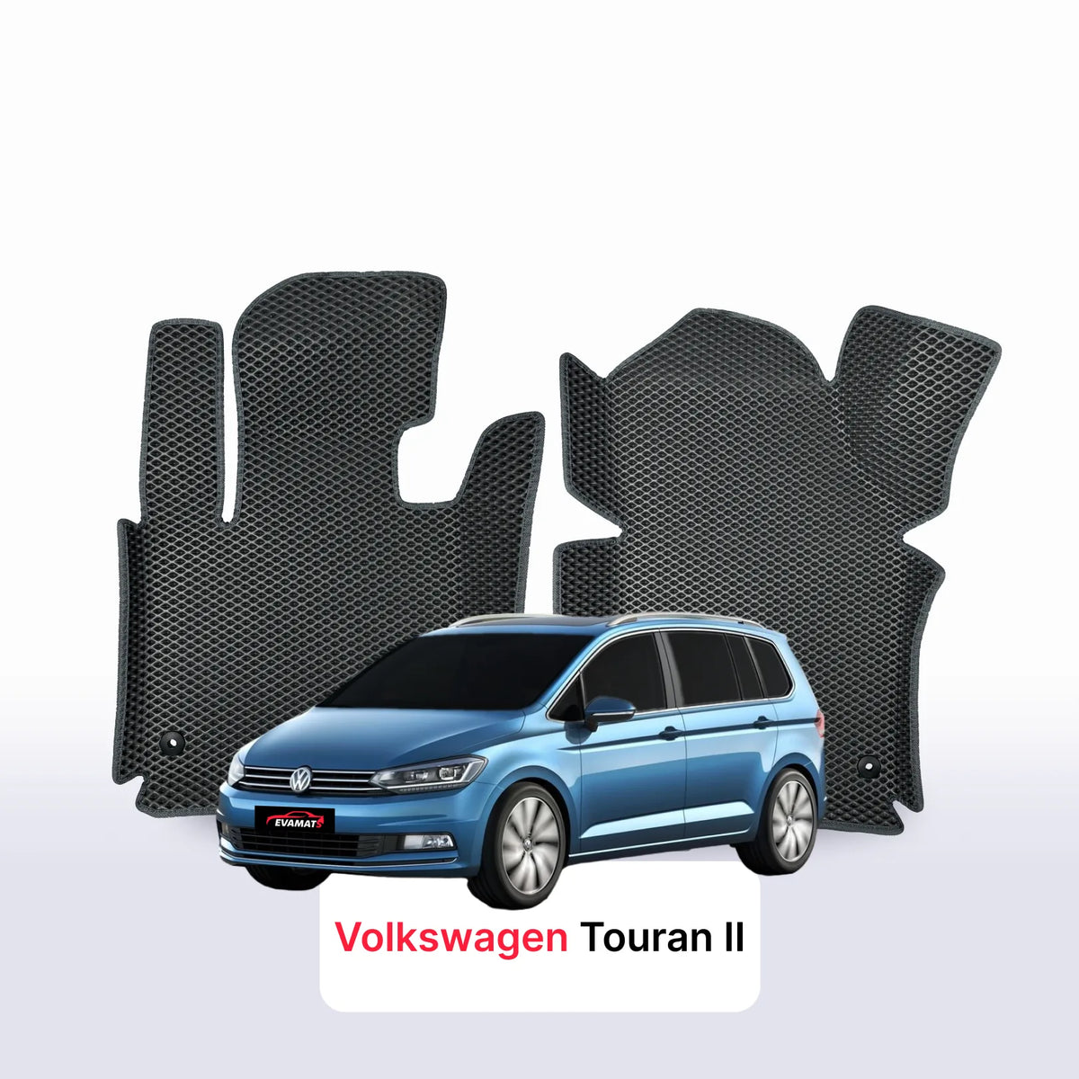 Tapis 3D EVA pour Volkswagen Touran II gén 2015-2027 MONOSPACE