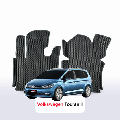 Tapis 3D EVA pour Volkswagen Touran II gén 2015-2027 MONOSPACE