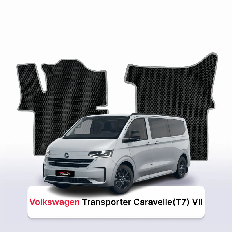 Tapis 3D EVA pour Volkswagen Transporter Caravelle (T7) VII gén 2024-2028 MONOSPACE