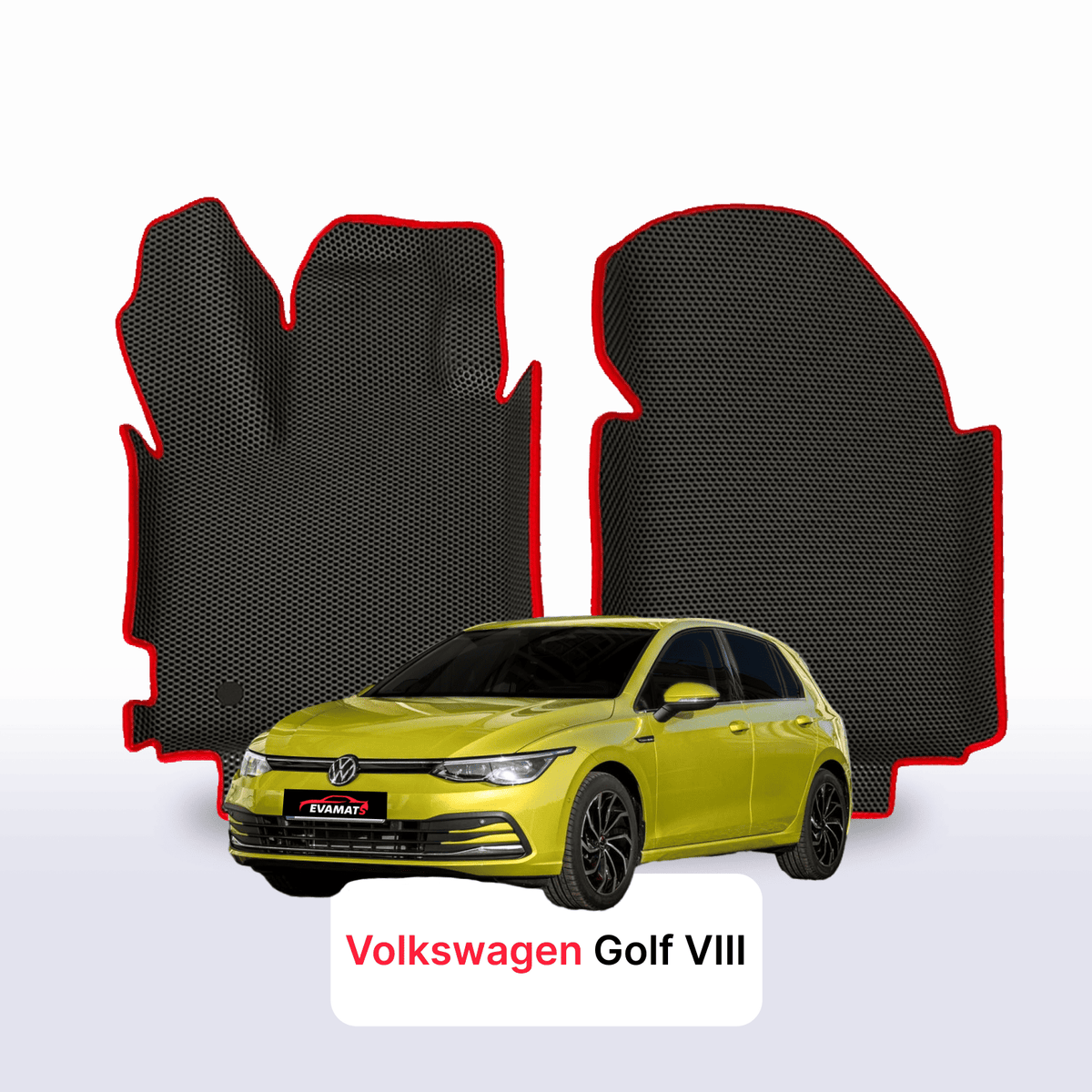 Tapis 3D EVA pour Volkswagen Golf(MK8) VIII gén 2019-2028 BERLINE À HAYON 5 PORTES + Renfort de talon EVA
