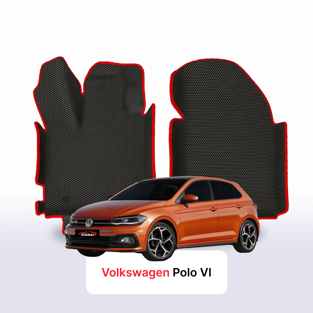 Tapis 3D EVA pour Volkswagen Polo(MK6) VI gén 2017-2027 BERLINE À HAYON 5 PORTES