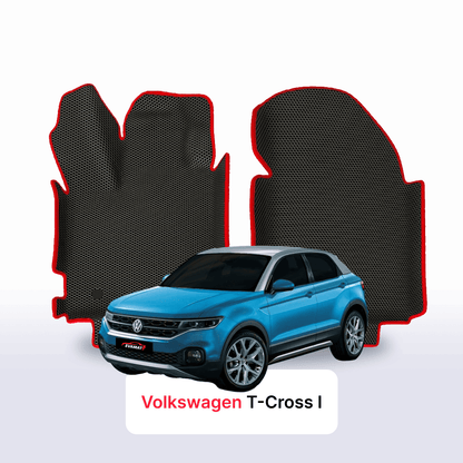 Tapis 3D EVA pour Volkswagen T-Cross I gén 2018-2027 SUV + Renfort de talon EVA