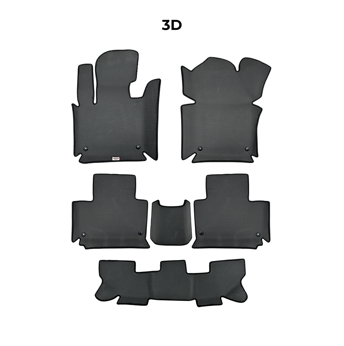 Tapis 3D EVA pour Toyota Sequoia (XK60) 2 gén 2008-2022 SUV 7 PLACES