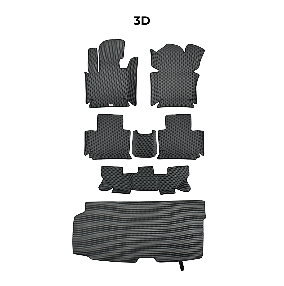 Tapis 3D EVA pour Toyota Sequoia (XK60) 2 gén 2008-2022 SUV 7 PLACES
