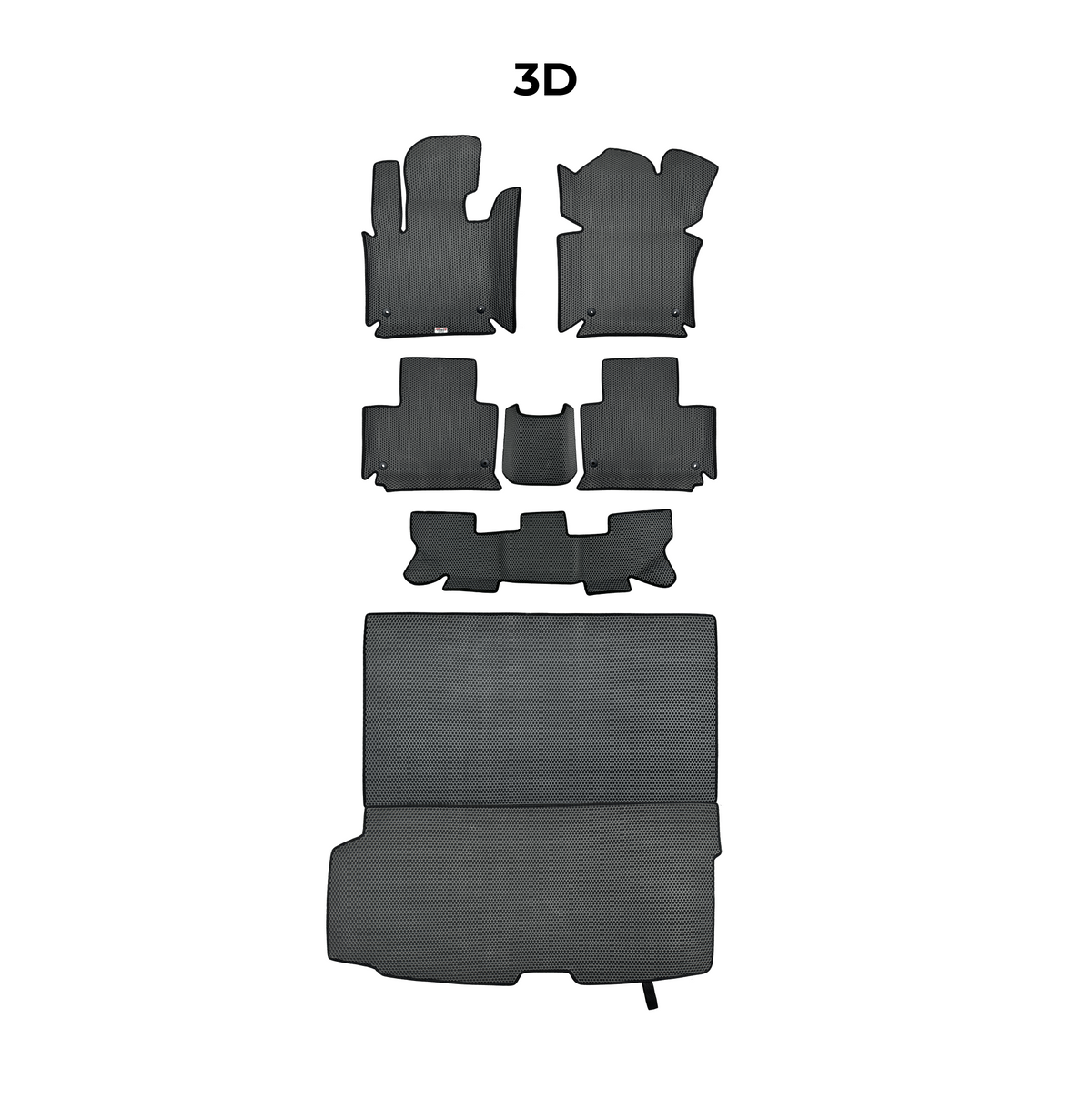 Tapis 3D EVA pour Toyota Sequoia (XK60) 2 gén 2008-2022 SUV 7 PLACES