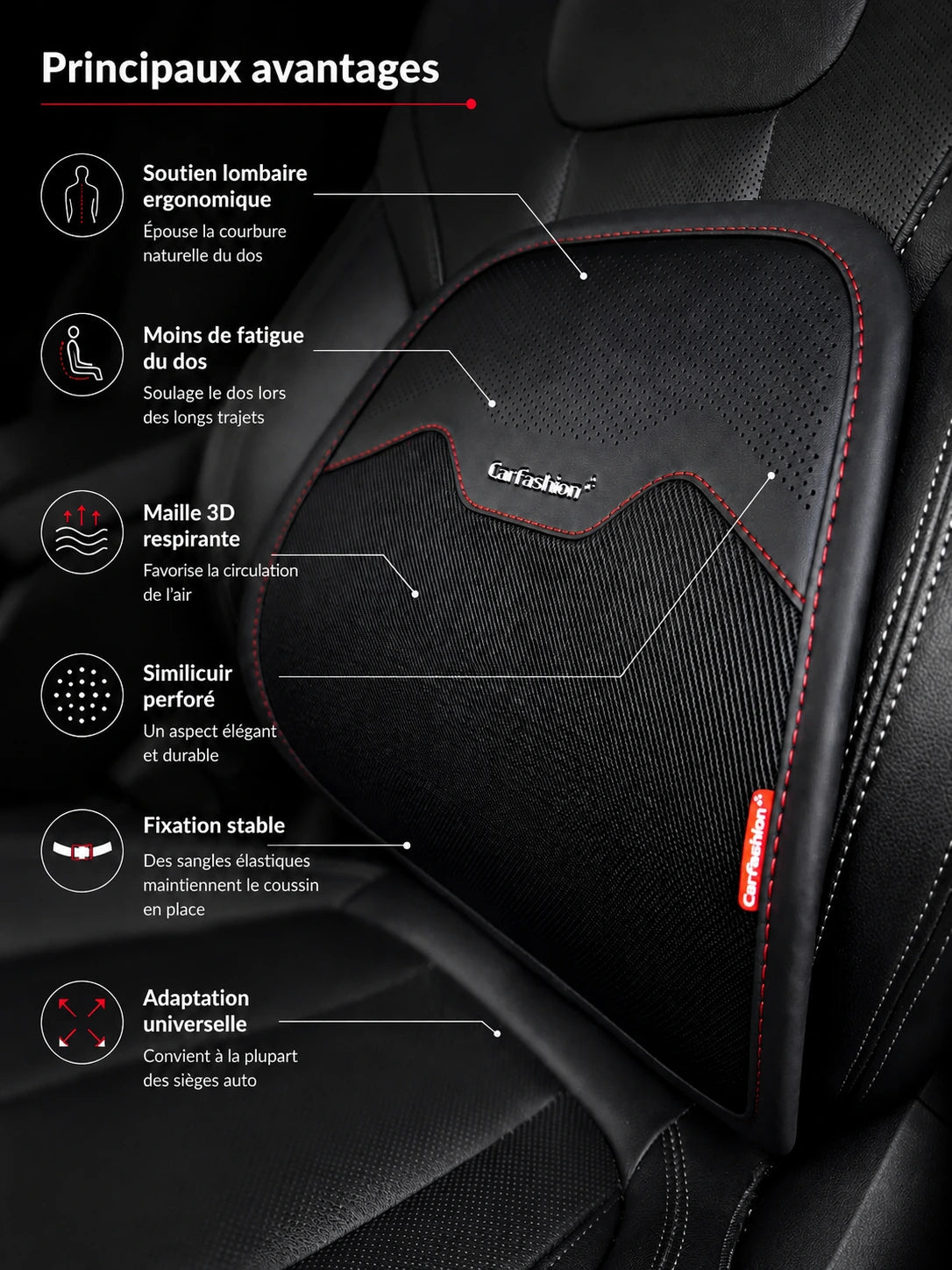 Car Lumbar Support Cushion - image 3