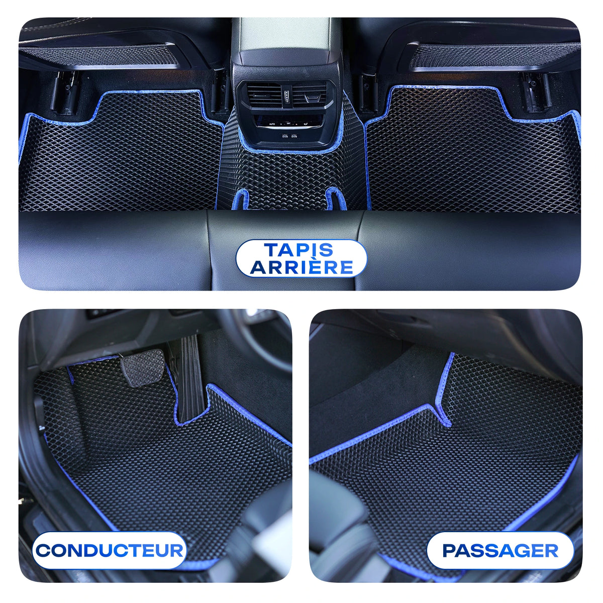 Tapis conducteur, passager et arrière
