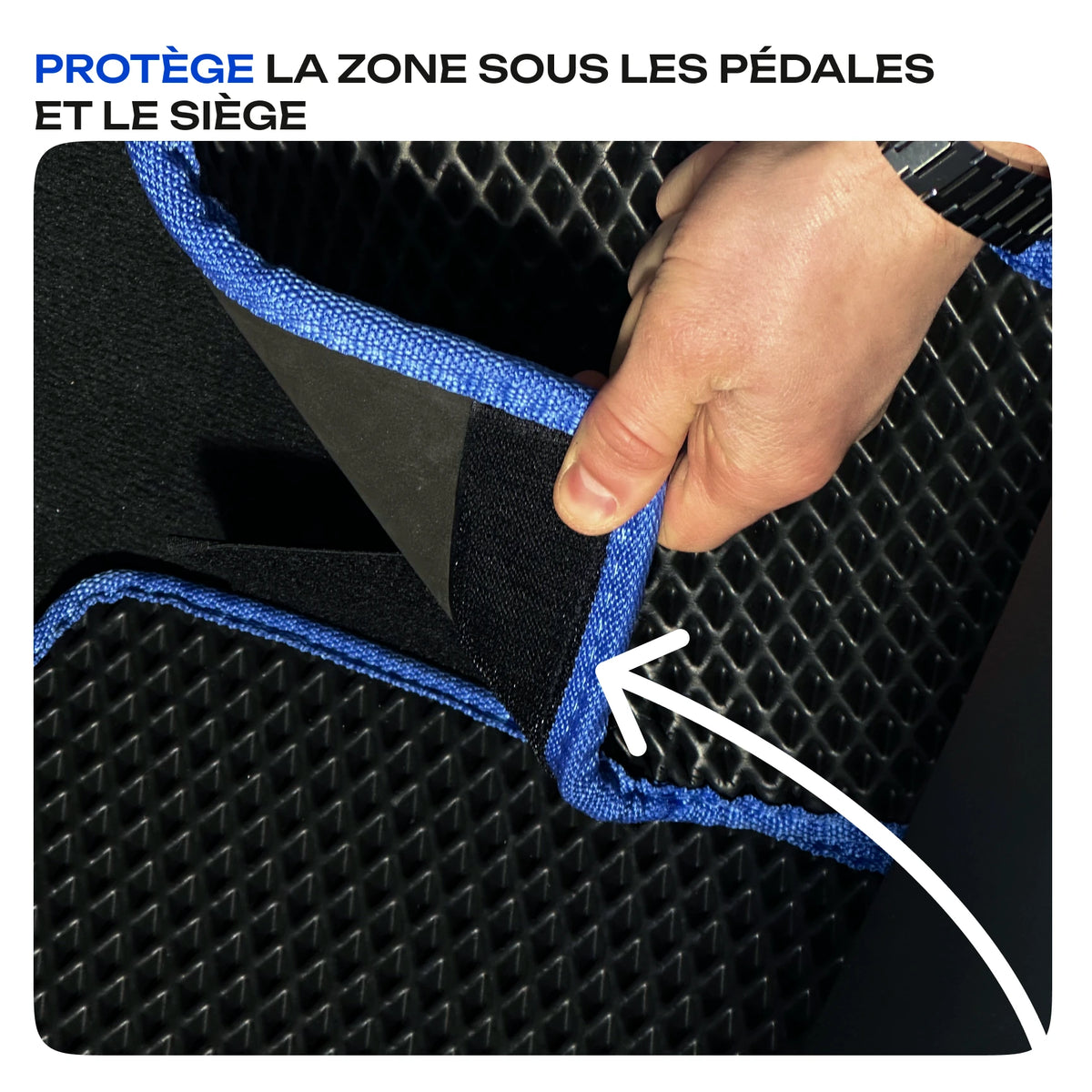 Bandes autoagrippantes dans chaque coin