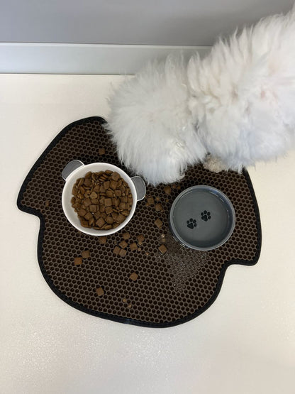 Tapis pour gamelle de chien