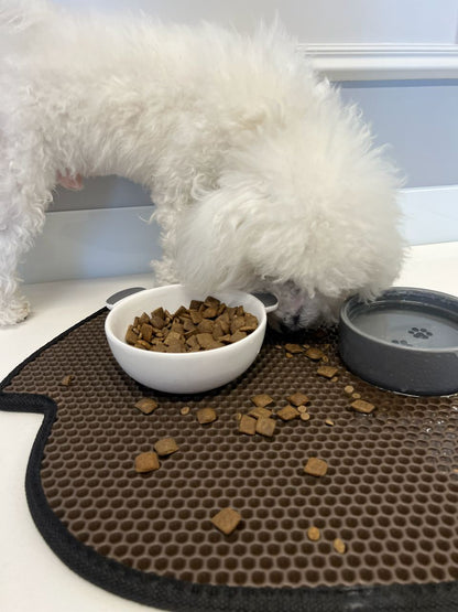 Tapis pour gamelle de chien