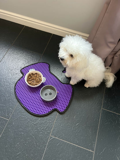 Tapis pour gamelle de chien